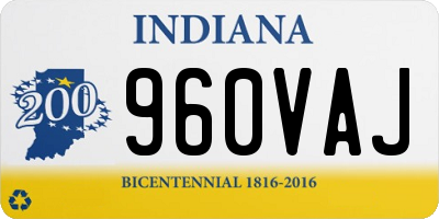 IN license plate 960VAJ