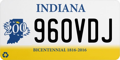 IN license plate 960VDJ