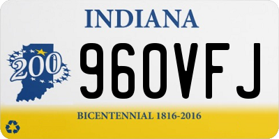 IN license plate 960VFJ