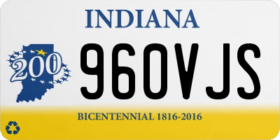 IN license plate 960VJS