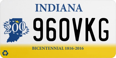 IN license plate 960VKG
