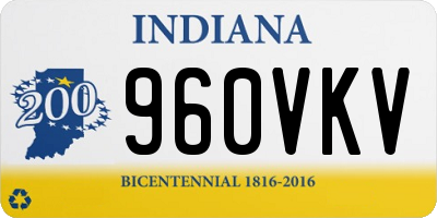 IN license plate 960VKV