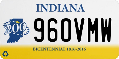 IN license plate 960VMW