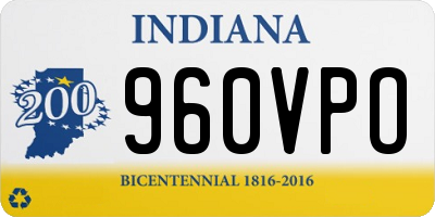 IN license plate 960VPO