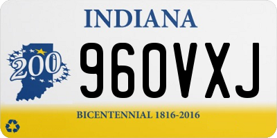 IN license plate 960VXJ
