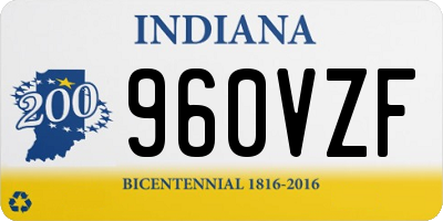 IN license plate 960VZF