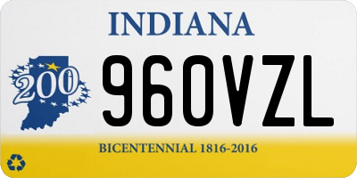 IN license plate 960VZL