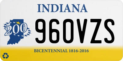 IN license plate 960VZS