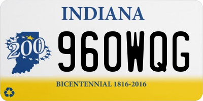 IN license plate 960WQG