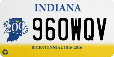 IN license plate 960WQV