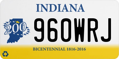 IN license plate 960WRJ