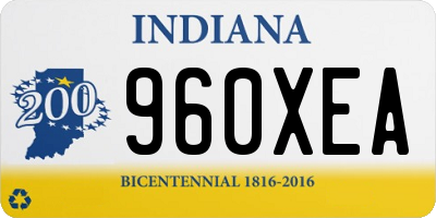 IN license plate 960XEA