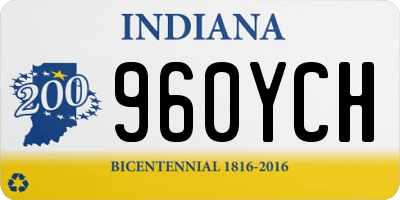 IN license plate 960YCH