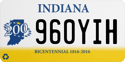 IN license plate 960YIH