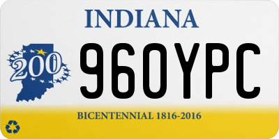 IN license plate 960YPC