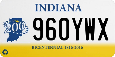IN license plate 960YWX