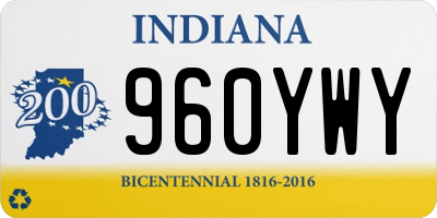IN license plate 960YWY