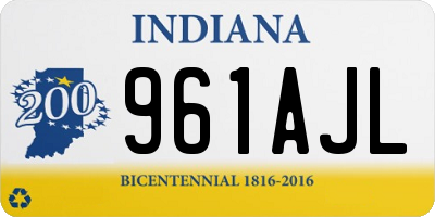 IN license plate 961AJL