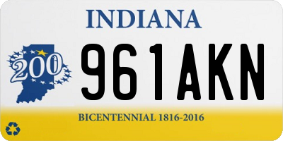 IN license plate 961AKN