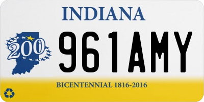 IN license plate 961AMY