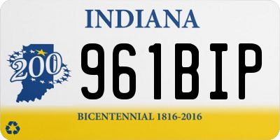 IN license plate 961BIP