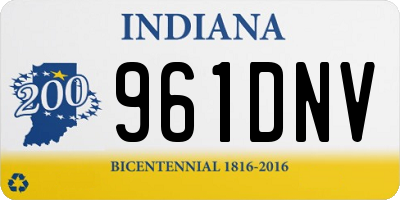 IN license plate 961DNV