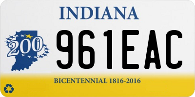 IN license plate 961EAC