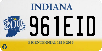 IN license plate 961EID