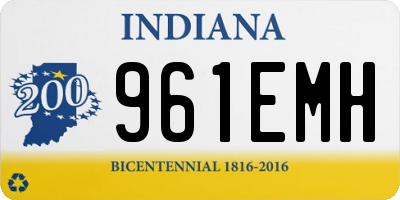 IN license plate 961EMH