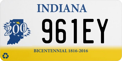 IN license plate 961EY