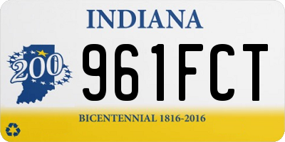 IN license plate 961FCT
