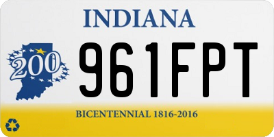 IN license plate 961FPT