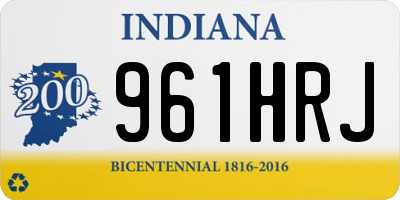 IN license plate 961HRJ