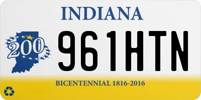 IN license plate 961HTN