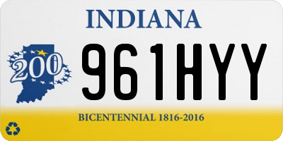 IN license plate 961HYY