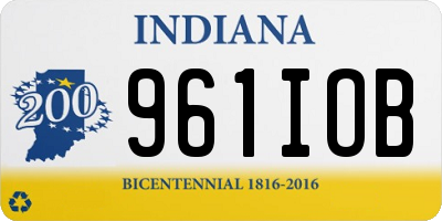 IN license plate 961IOB