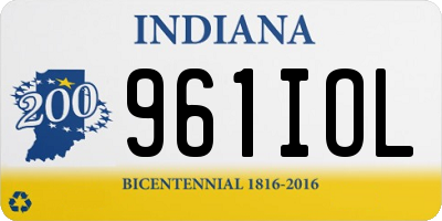 IN license plate 961IOL