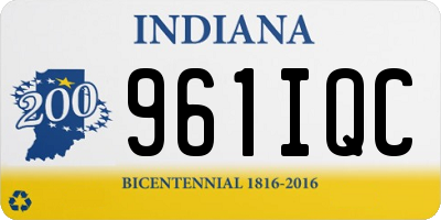 IN license plate 961IQC