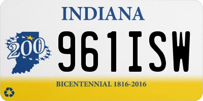 IN license plate 961ISW