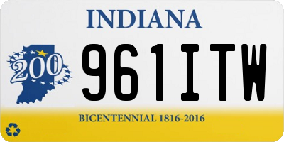 IN license plate 961ITW
