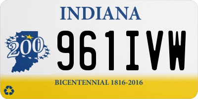 IN license plate 961IVW