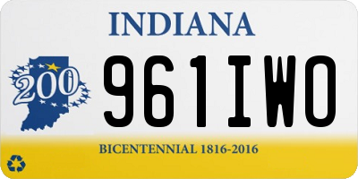 IN license plate 961IWO