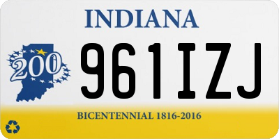 IN license plate 961IZJ