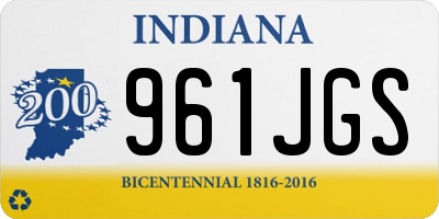 IN license plate 961JGS