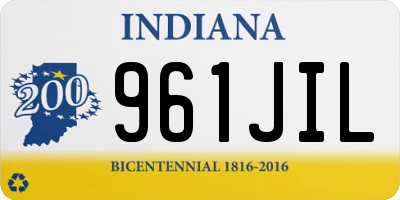IN license plate 961JIL
