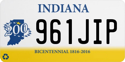 IN license plate 961JIP