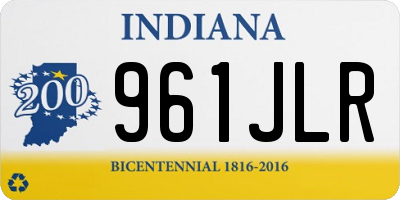 IN license plate 961JLR