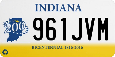 IN license plate 961JVM