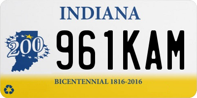 IN license plate 961KAM