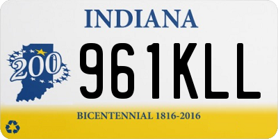 IN license plate 961KLL